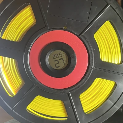 Adaptative hygrometer holder for filament spool (from 72 to 74mm)