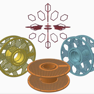 Bambu Lab Reusable Spool Holder Remix Four (Cập nhật)