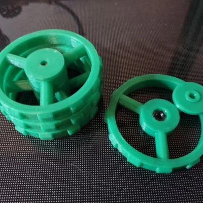 Bánh xe vặn cỡ lớn cân mặt bàn với đai ốc M4