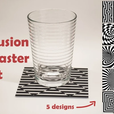 Bộ đế ly ảo giác với thiết kế độc đáo