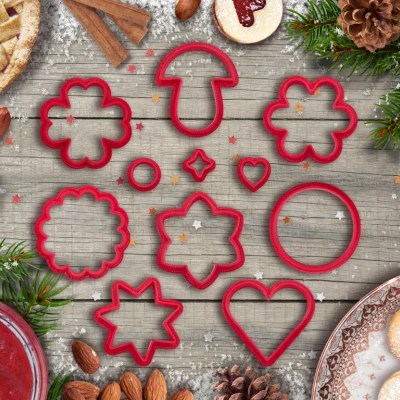 Bộ Khuôn Cắt Bánh Quy Linzer Ngọt