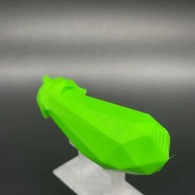 Cà tím low poly có thể in mà không cần hỗ trợ