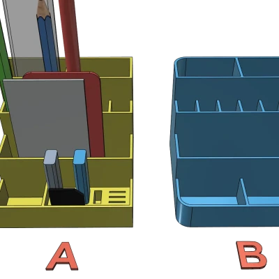Chân Cắm Bút, Hộp Đựng Bàn Làm Việc, Văn Phòng Dễ In