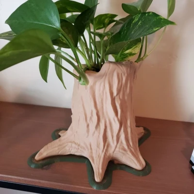 Chân Chậu Cây Hình Gốc Cây