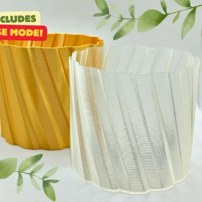 Chậu trồng Knurly - Bao gồm chế độ bình thường và chế độ bình hoa