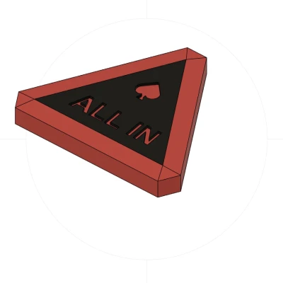 Chip Poker Tam Giác Kiểu "All-in"