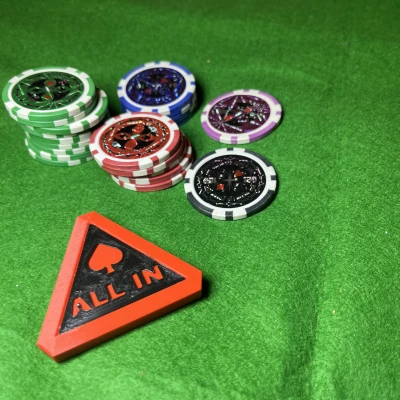 Chip Poker Tam Giác Kiểu "All-in"