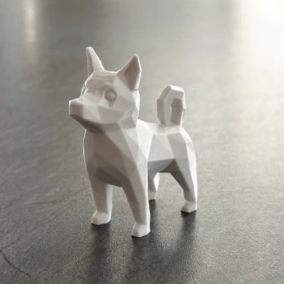 Chó Low Poly Dễ Thương