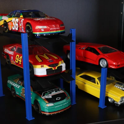 Dàn Cầu Nâng Xe Mô Hình 4 Trụ - Tỉ Lệ 1:64, 1:43, 1:30, 1:24, 1:18, 1:14, 1:10