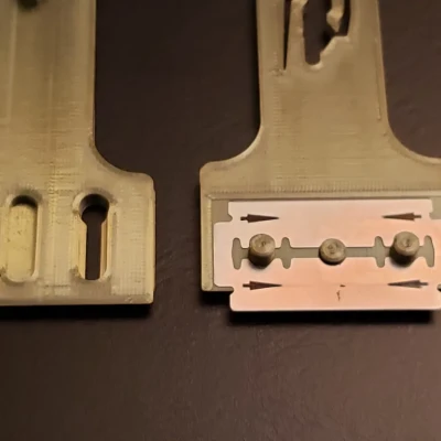 Dao cạo lưỡi dao hai cạnh có thể thu vào