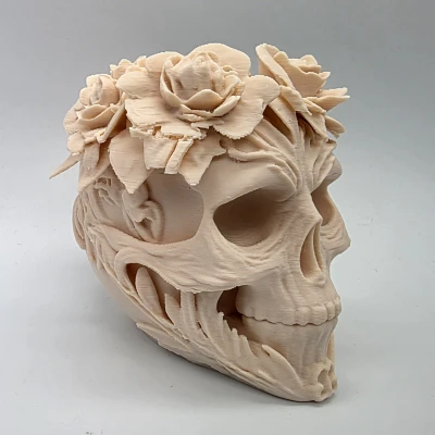 Đầu lâu hoa trang trí độc đáo và kỳ lạ