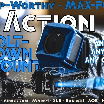 Đế TPU DJI Action 2 cho Drone T4 Max FOV