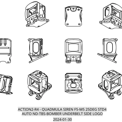 Đế TPU DJI Action 2 cho Drone T4 Max FOV