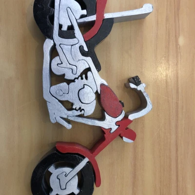 Đồ chơi ghép hình mô tô bằng gỗ độc đáo