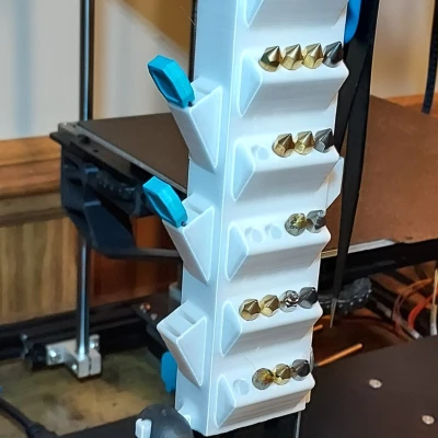 Extrusion mounted tool organizer