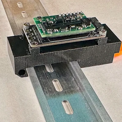 Giá đỡ cảm biến CO2 SCD-30 lắp trên thanh din