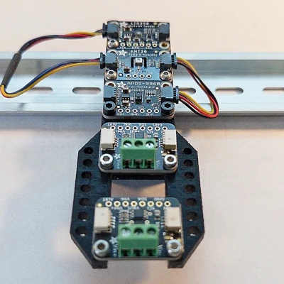 Giá đỡ Din Rail cho các mô-đun Qwiic của Adafruit