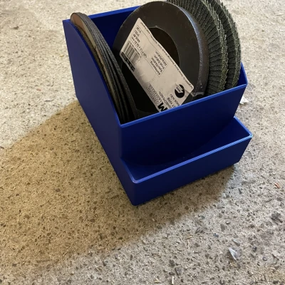 Hộp Đựng Đĩa Mài Góc Theo Chuẩn Gridfinity