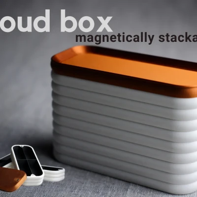 Hộp mây xếp chồng từ tính, thiết kế mô-đun