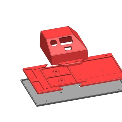 Hộp nguồn 24V Mean Well LRS-150-24 với công tắc và đồng hồ đo