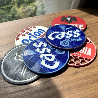 Lót ly bia Cass tại Hàn Quốc