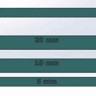 Mẫu kiểm tra độ dày thư 5/10/20mm