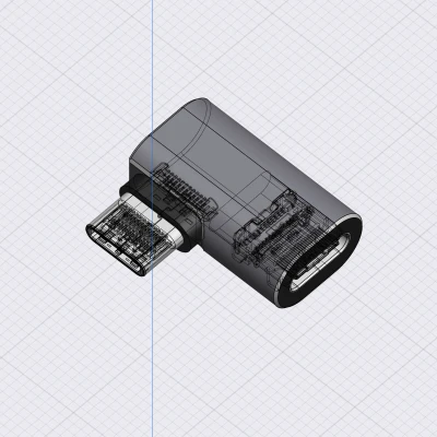 Mô hình tham khảo adapter USB-C góc vuông