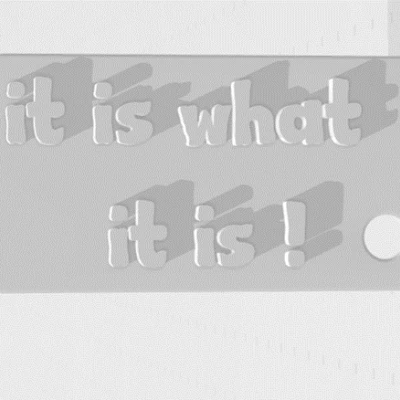 Móc khóa 'It Is What It Is' - Dành cho người trong cuộc