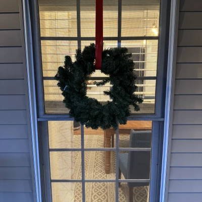 Móc Treo Vòng Hoa Cửa Sổ Bằng Ruy Băng