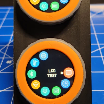 Module bảng điều khiển Gridfinity cho hai núm xoay M5Stack