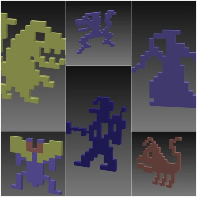 Nam Châm Tủ Lạnh "Wizard of Wor" (C64 / 8-bit)