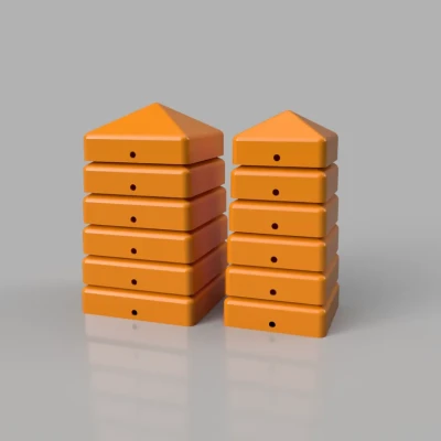 Nắp đậy cho cột hàng rào gỗ, kích thước 70 và 90 mm