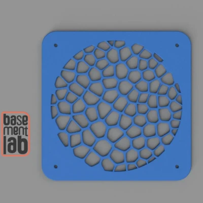 Nắp quạt làm mát 140mm thiết kế Voronoi cho máy in 3D
