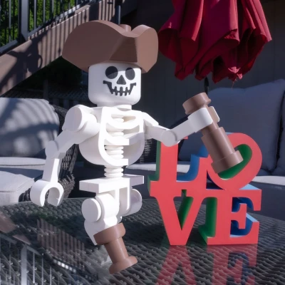 Nhân vật cướp biển xương khô khổng lồ 16 inch