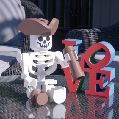 Nhân vật cướp biển xương khô khổng lồ 16 inch