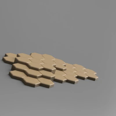 Ô Lục Giác Đơn Giản, Xếp Chồng Lên Nhau Được