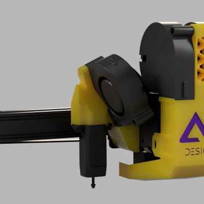 Ống dẫn khí làm mát AU cho Creality Sprite Extruder, 3 quạt 5015, Ender 3 S1/S1 Pro