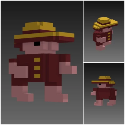 Panama Joe (Montezuma's Revenge | C64 | 8-bit) - Mô Hình 3D