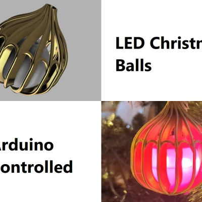 Quả cầu Giáng sinh LED tự in 3D điều khiển bằng Arduino