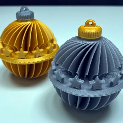 Quả Châu Trang Trí Cây Thông Noel HÌNH NGÔI SAO TRỤ (65mm tròn) có Nắp