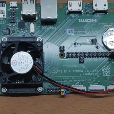Raspberry Pi CM4 fan bracket