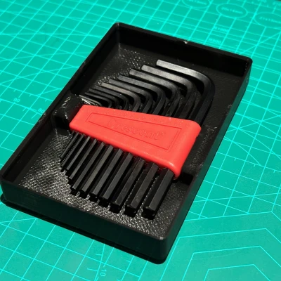 Tiêu đề Bộ giữ chìa khóa Allen có thể xếp chồng Gridfinity 3x2