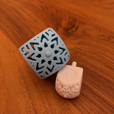 Tuyệt đẹp dreidel hình bông tuyết cho mùa lễ hội