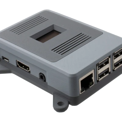 Vỏ Case Raspberry Pi Modul Snap-Fit 2B/3B/3B+/4 Có Tùy Chọn OLED & Quạt