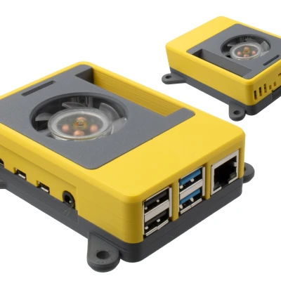 Vỏ Case Raspberry Pi Modul Snap-Fit 2B/3B/3B+/4 Có Tùy Chọn OLED & Quạt