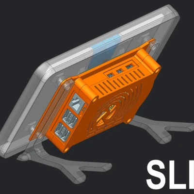 Vỏ màn hình cảm ứng 7" cho Raspberry Pi 5 với thiết kế mỏng