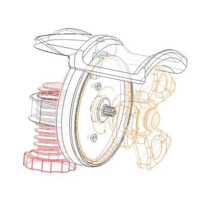 Người giữ tai nghe với phiên bản gắn bảng quản lý cáp - với tệp bước