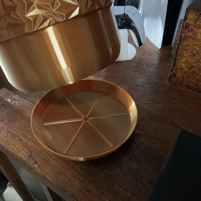 Người trồng chậu, với lỗ thoát nước, khay nhỏ giọt, hiện đại giữa thế kỷ