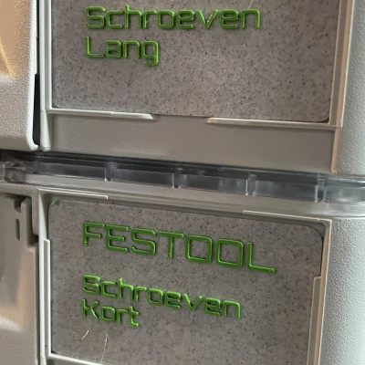 Thẻ trên Festool Systainer tổ chức SYS3 org M 89
