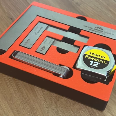 Gridfinity Machinist Squares/Feeler Gauge/12 'Băng đo